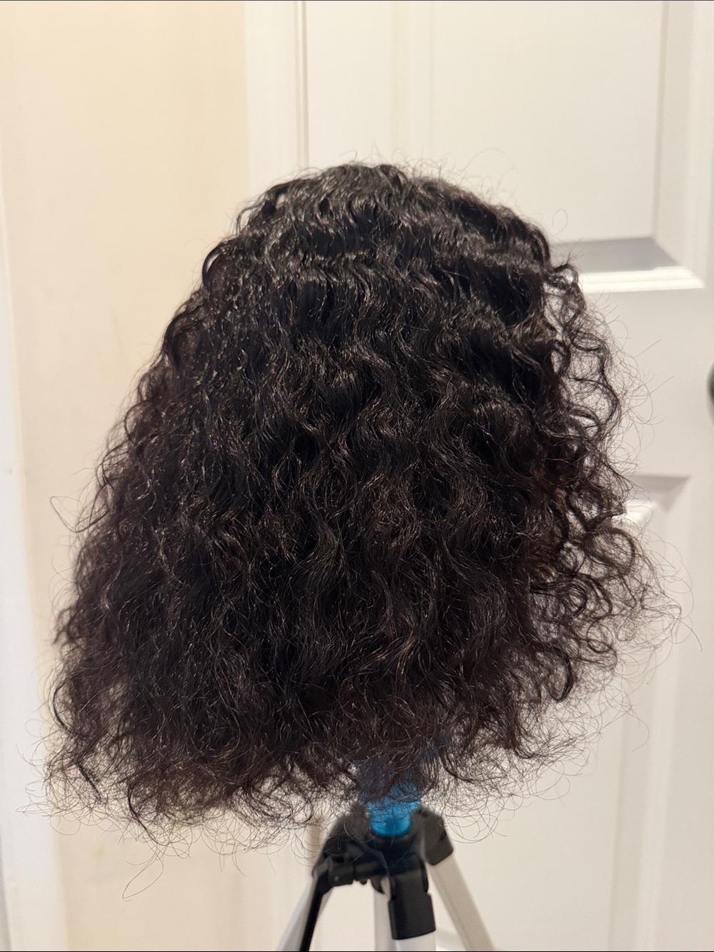 Wig Unit Short Bob Deep Wave Curly Black Hair - Picture 2 of 13